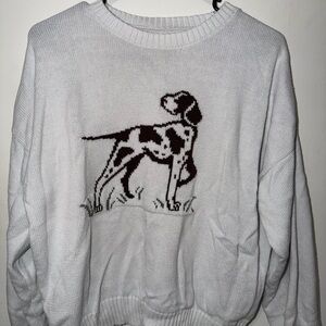 Hollister White Knit Sweater